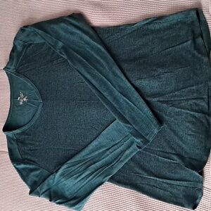Merino Wool, Womens Large,  Green Shirt